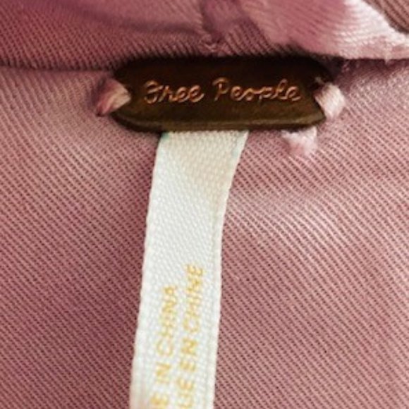 Free People Mauve Turn Up Fleece Zip Hoodie - Picture 7 of 8